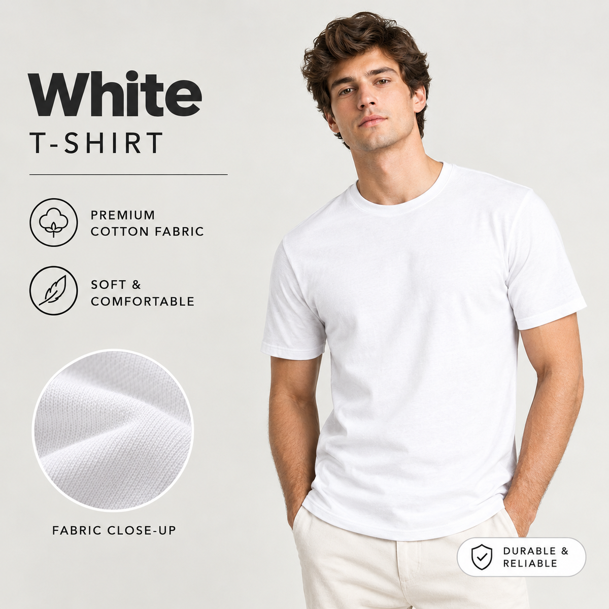 3 Tees Combo – Maroon, White & Black | Best Value Bundle | COTTONNY
