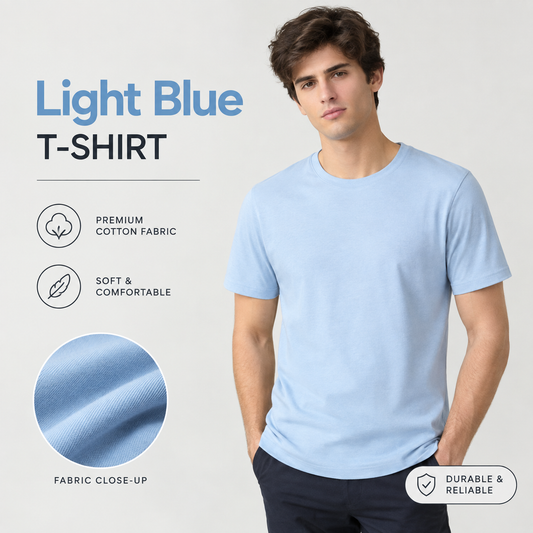 Classic Crew Neck Tee - Blue